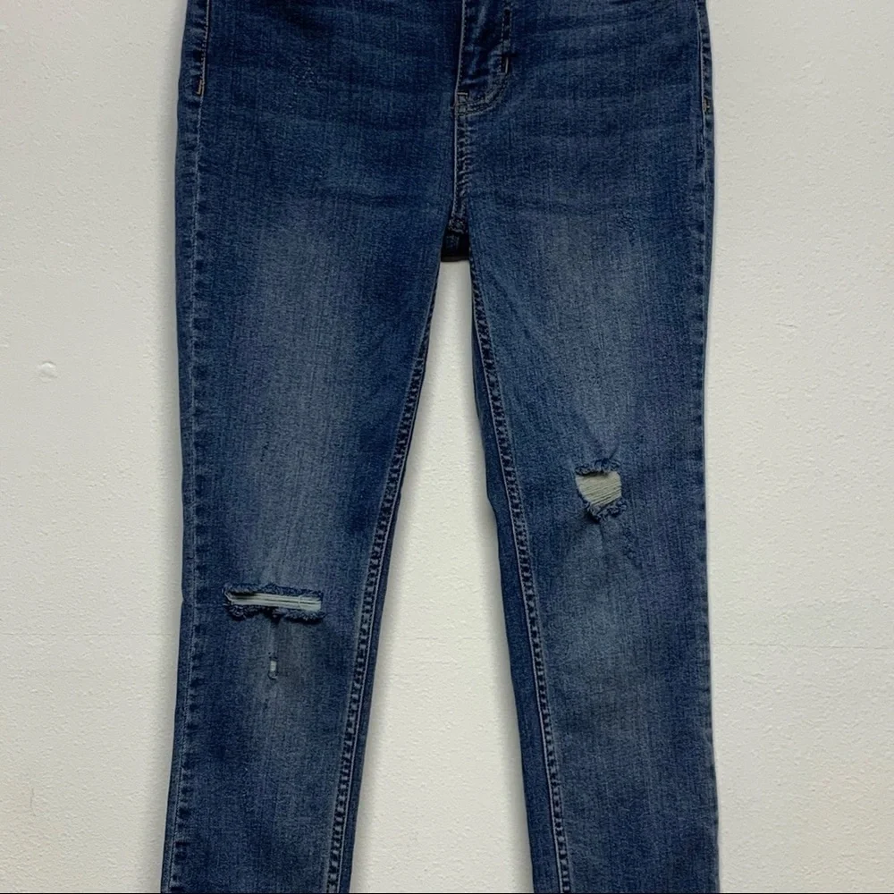 Free People Size 26 Frayed Hem BOHO Distressed Jeans